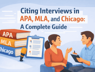 Zitieren von Interviews in APA, MLA und Chicago: