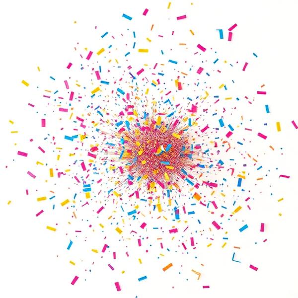Confetti explosion